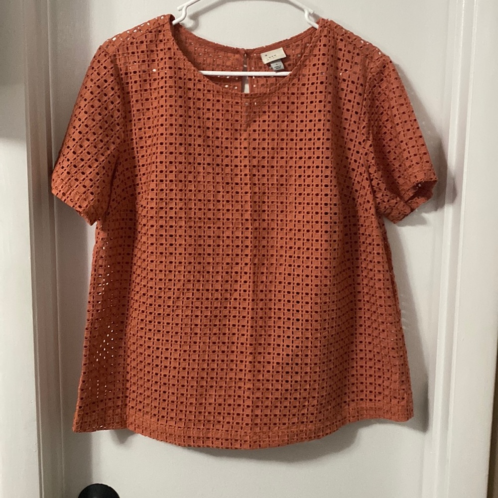 Coral blouse